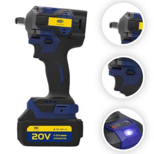 Klucz udarowy bezszczotkowy 1/2” 620 Nm 20V E-Lion Magneti Marelli