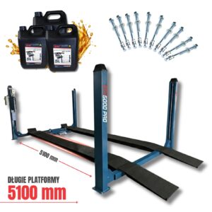 Podnośnik czterokolumnowy 5,5T 400V 1800mm pod geometrię MELL PRO STH5000 PRO
