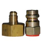 Przyłącze do butli R134a W21,8×1/14x13mm + przejsćiówka 1/4″ SAE (7/16″) Magneti Marelli