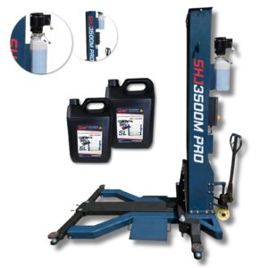 Podnośnik jednokolumnowy mobilny 3,5T 230V 1800 mm SHJ3500M PRO - nowy desing