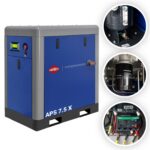 Kompresor śrubowy APS 7.5 X 10 bar 7.5 KM/5.5 kW 690 l/min AIRPRESS
