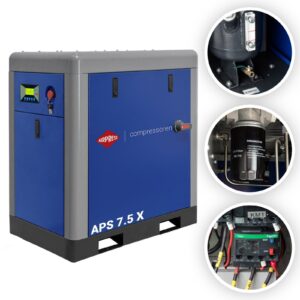 Kompresor śrubowy APS 7.5 X 10 bar 7.5 KM/5.5 kW 690 l/min AIRPRESS
