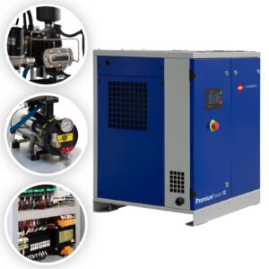 Kompresor śrubowy PremiumPower 10 | 10 KM / 7,5 kW | 377-1250 l/min AIRPRESS