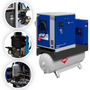 Kompresor śrubowy PremiumPower 10 TD270 | 10 KM / 7,5 kW | 377-1250 l/min | 270 l AIRPRESS