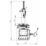 Montażownica do kół osobowych 10″-24″ 230V PROFIMONT 1400 BestProduct