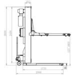 Podnośnik jednokolumnowy mobilny 3T 1800mm 230V Bestlift 130M