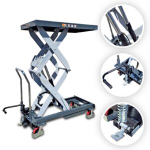 Podnośnik ręczny platformowy do silników skrzyń 1T 1700mm WP1000M Nortec Pro