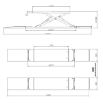 Podnośnik nożycowy naposadzkowy bez kotwienia 4T 1600mm 230V adaptery N40SP Bestlift