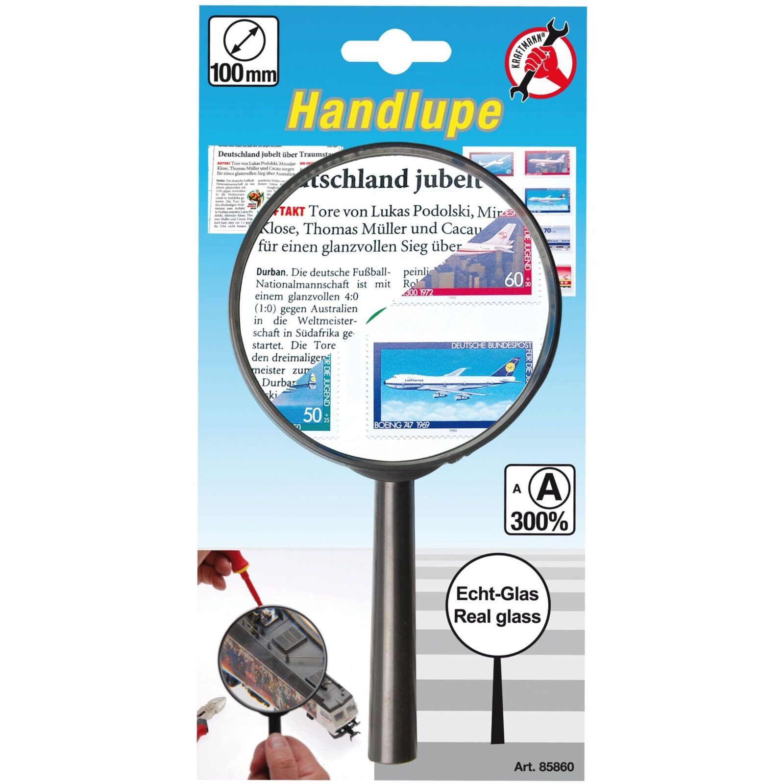 Szkło powiększające lupa 100mm powiększenie 3x Condor Szkło powiększające lupa 100mm powiększenie 3x Condor