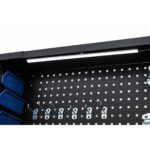 Stół warsztatowy na kółkach mobilny 215cm oświetlenie LED haczyki listwa zasilająca Reeser
