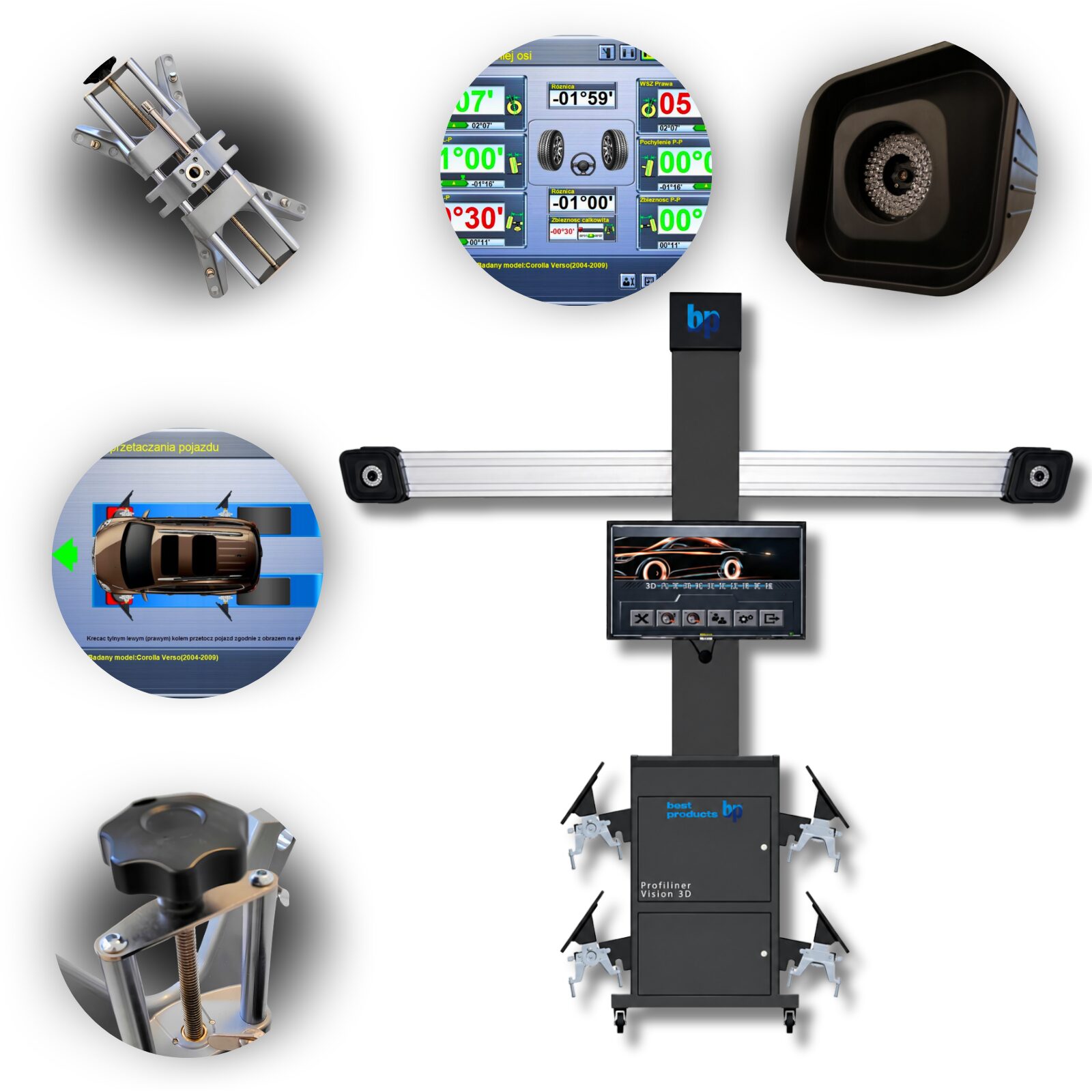 URZĄDZENIE DO GEOMETRII KÓŁ 3D Profiliner Vision T288 URZĄDZENIE DO GEOMETRII KÓŁ 3D Profiliner Vision T288